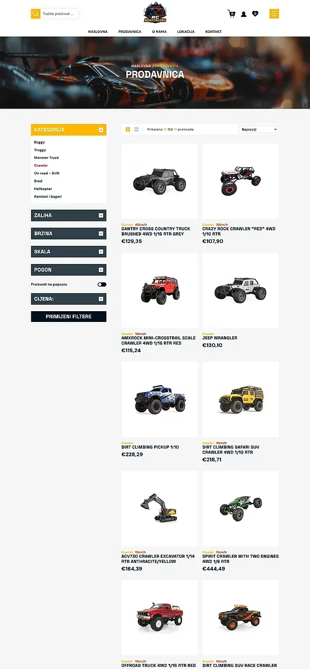 Monster Truck und Crawler — die Website von RC Montenegro