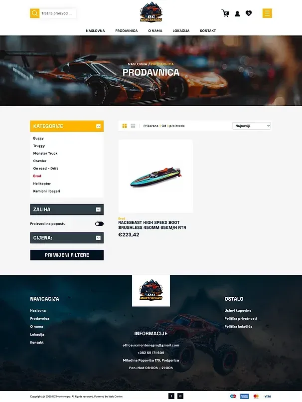 On road - Drift und Boot — die Website von RC Montenegro