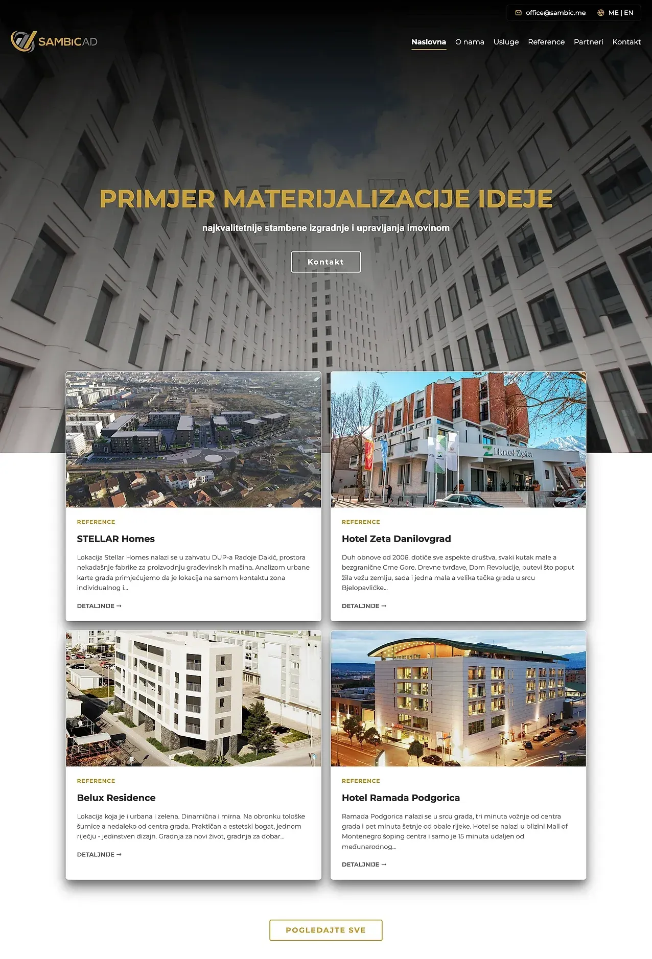 Home page — the Sambic AD site