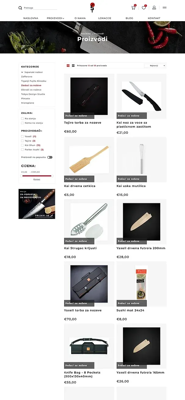 Messerzubehör und Messerschärfer — die Website von Santoku