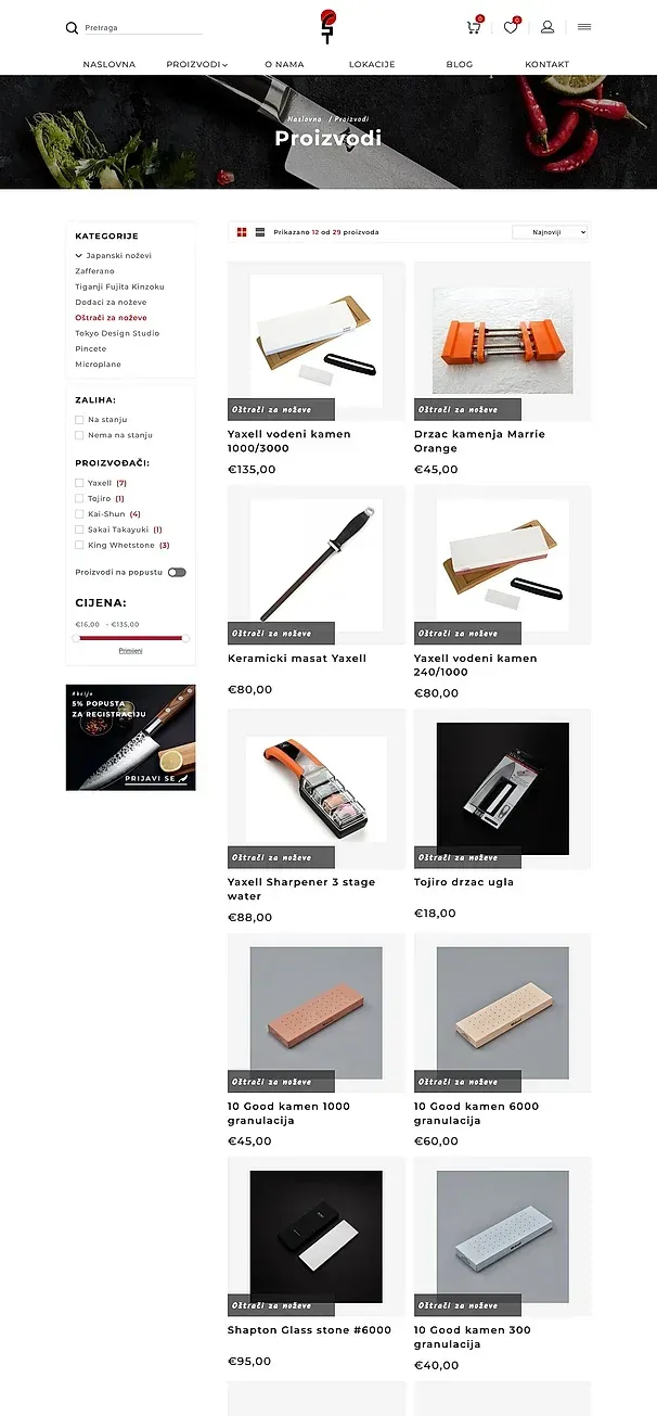 Messerzubehör und Messerschärfer — die Website von Santoku