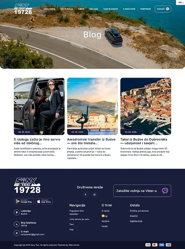Find out more and Blog — the Sany Taxi site