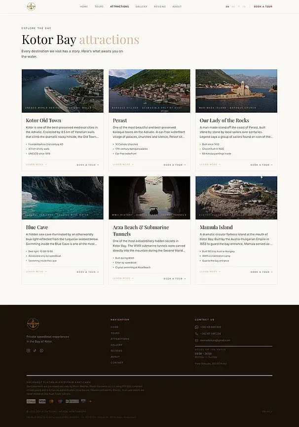 Touren und Attraktionen — die Website von Sea Rush