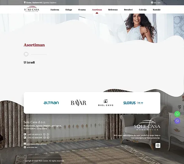 Range and References — the Sole Casa site