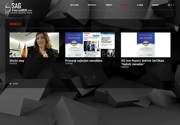 Neuigkeiten und Über uns — die Website von Studio SAG - StructurARCH Group