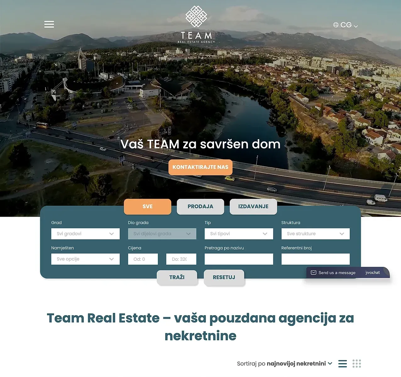 Startseite — die Website von Team Real Estate