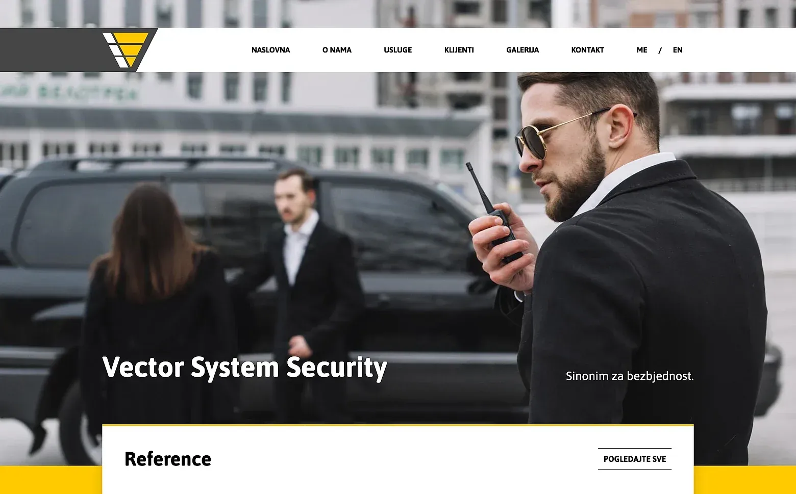 Home page of the Vector System Security website