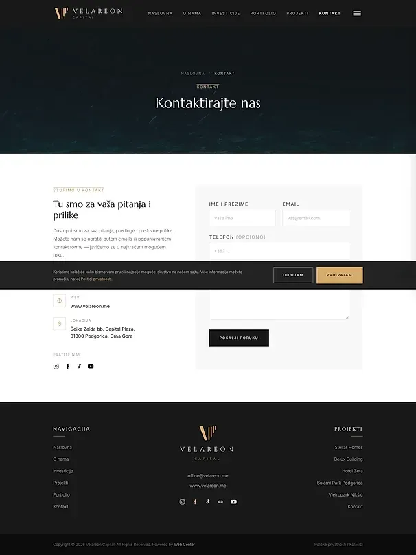 Contact — the Velareon Capital site