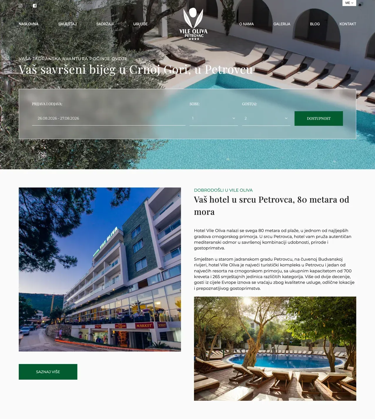 Home page — the Vile Oliva site