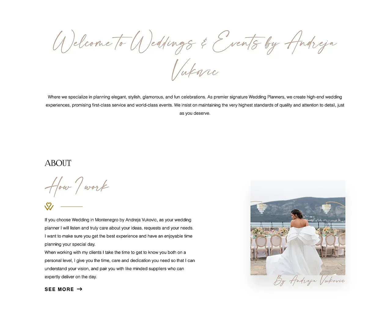 Startseite — die Website von Wedding in Montenegro by Andreja Vuković