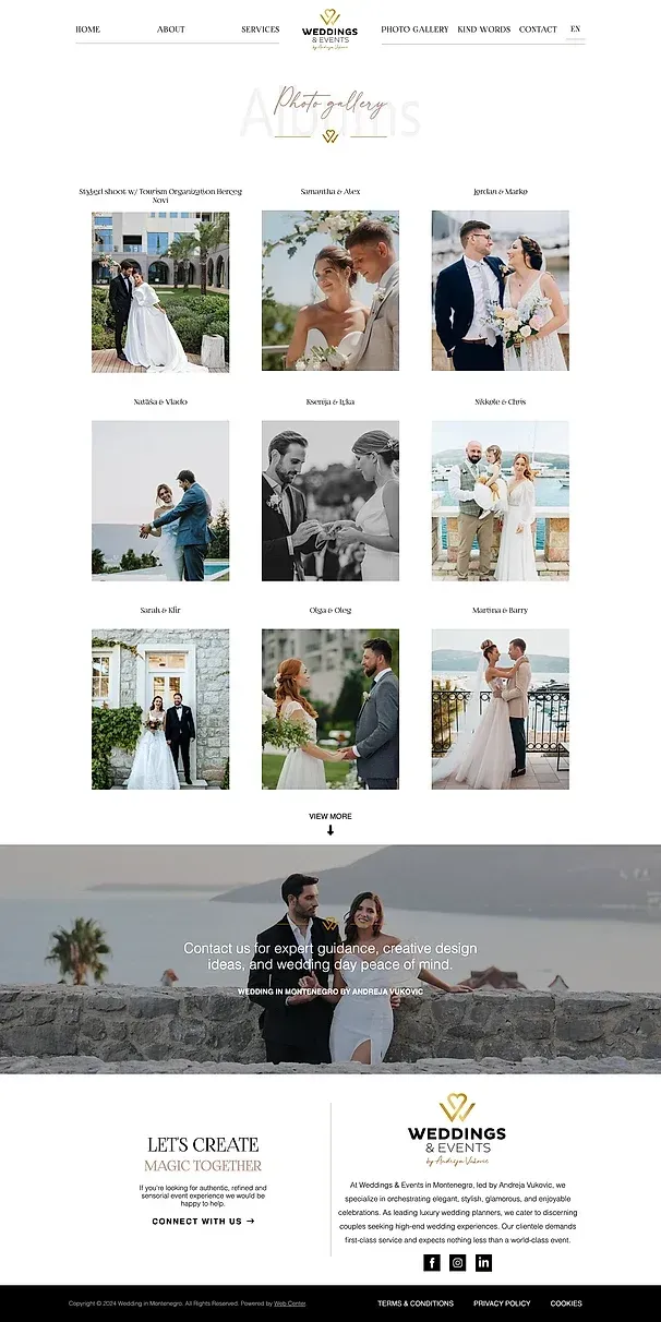 SIGNATURE EVENTS & CORPORATE und PHOTO GALLERY — die Website von Wedding in Montenegro by Andreja Vuković