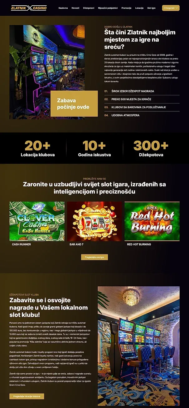 About us and Contact — the Zlatnik Automat Klubovi site